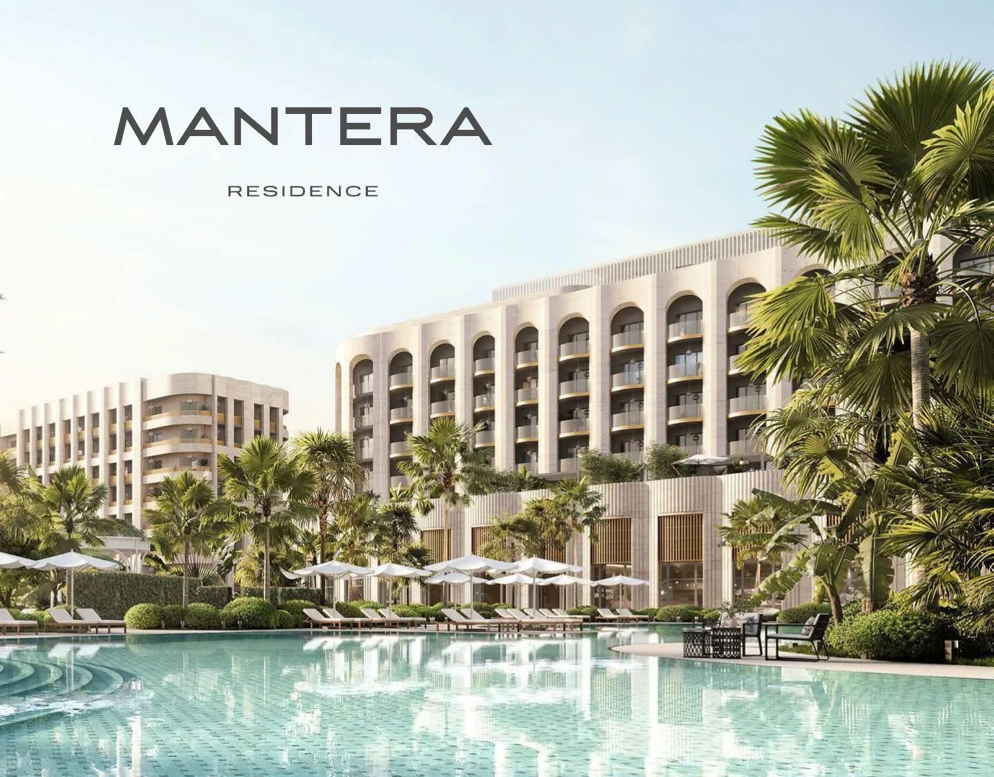 MANTERA Seaview Residence — арочная средиземноморская архитектура с бассейнами у моря