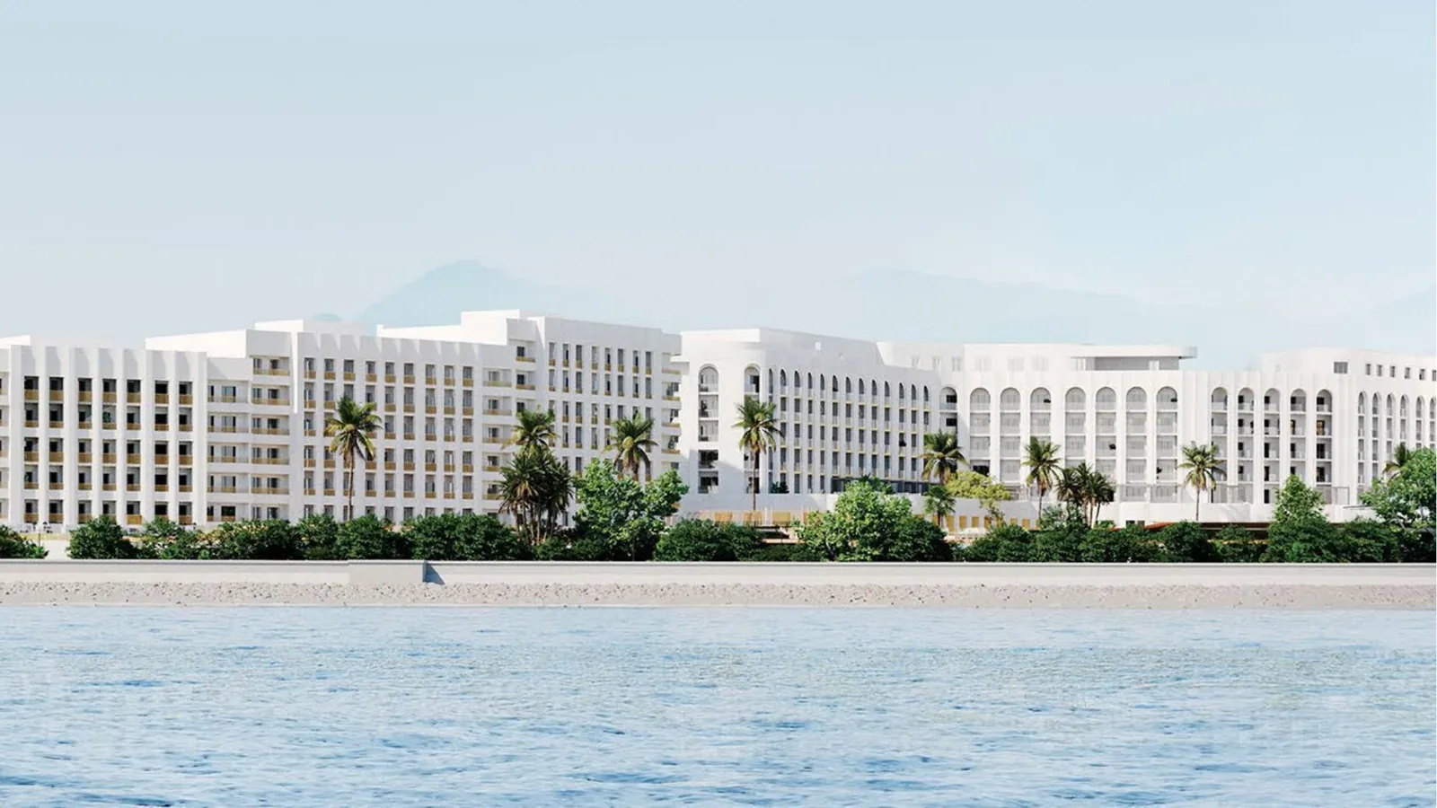 MANTERA Seaview Residence — фасад на первой линии моря в Сириусе, Сочи